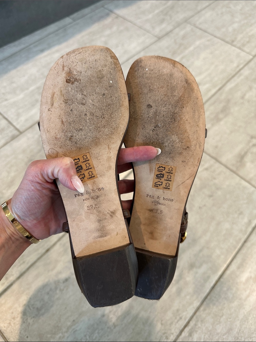 Rag & Bone Giselle Strappy Thong Sandals - Picture 10 of 10